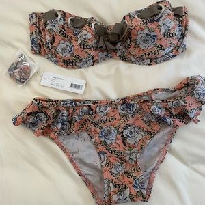 Zimmermann Rebel Frill Floral Bikini Set